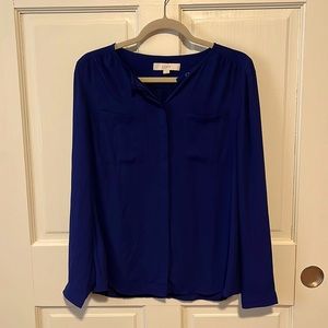 Blue LOFT Medium Blouse